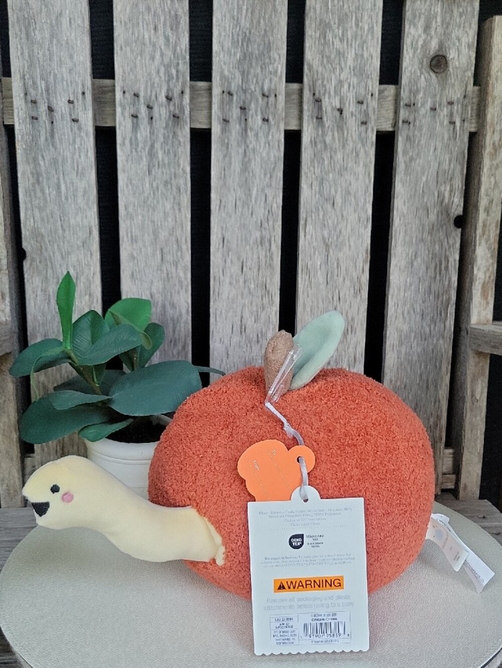 cloud island Apple Baby Snail Plush - Picture 4 of 4